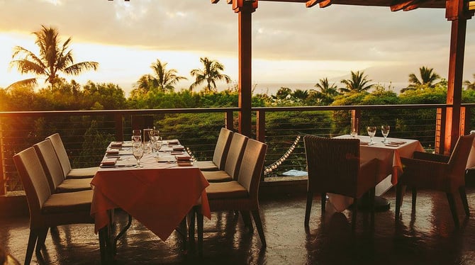 THE RESTAURANT AT THE HOTEL WAILEA ( $$$ )